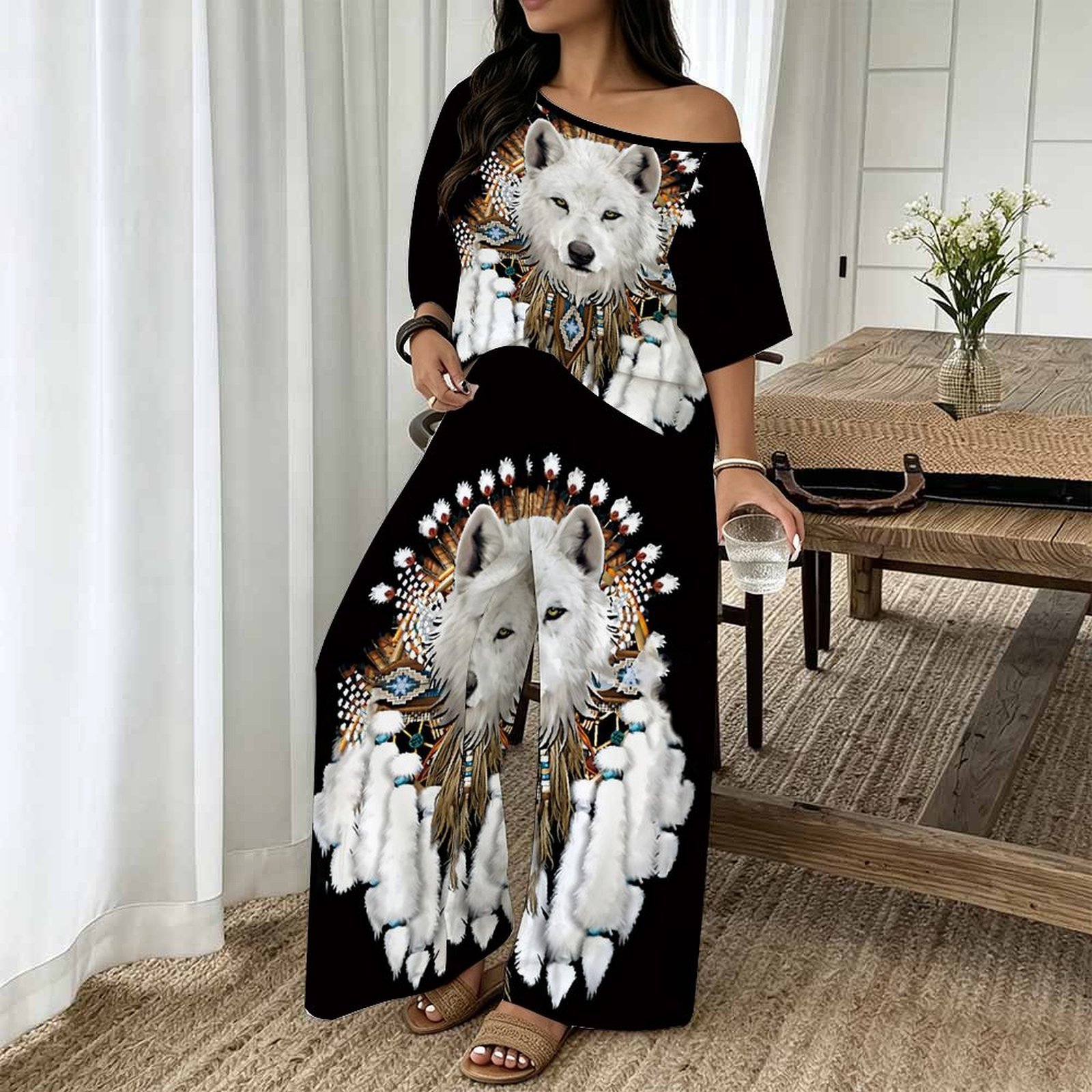 Plus Size Women Spring/summer  - Blouse Off Shoulder ulasan dan harga