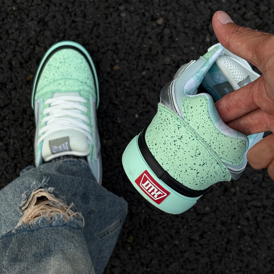 Fresh Mint Green Lightning Chu - Vans Shoes Old Skool ulasan dan harga