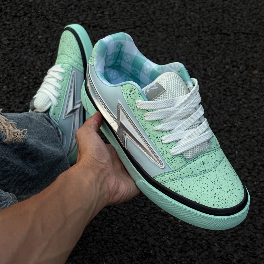 Fresh Mint Green Lightning Chu - Vans Shoes Old Skool ulasan dan harga