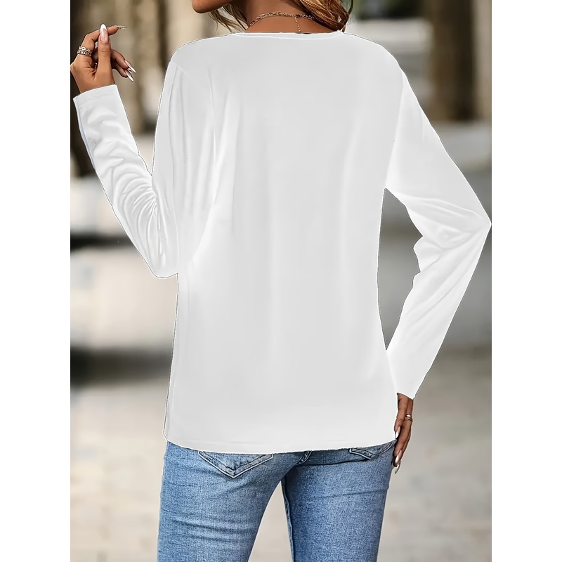 Casual Oversized Long Sleeve T - Blouse Off Shoulder ulasan dan harga